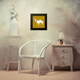 thumbnail image 4 of Noonday Design 12x12 Black Modern Framed Museum Art Print Titled - Lovely Llama Jewel Tones IV-Gold, 4 of 5