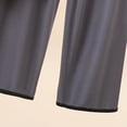 thumbnail image 5 of 2 Piece Sets for Women Women's Fashion Solid Color Thin Round Neck Long Sleeve Top Elastic Waist Pants Two Piece Home Pajama Set Gray Xxl, 5 of 6