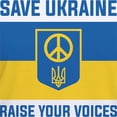 thumbnail image 3 of CafePress - Save Ukraine Raise Your Voices Women's V Neck T Sh - Womens Cotton V-Neck T-shirt, 3 of 4