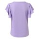 thumbnail image 3 of Gibobby Playera Corte clásico para Mujer Nueva camiseta informal manga corta con manga hueca europea y americana para mujer(Morado,M), 3 of 5