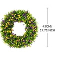 thumbnail image 4 of Couronne d'Eucalyptus Colorée Blanche de 45 Cm, Printemps et Été, Couronne de Feuilles d'Eucalyptus Colorées, 4 of 13