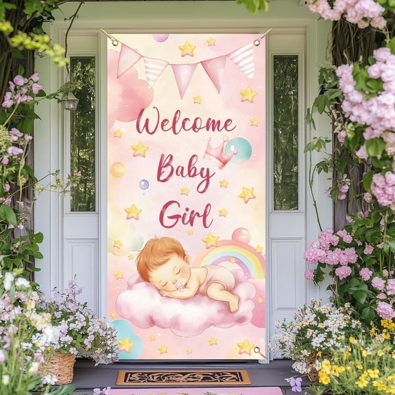 Polyester Door Cover Indoor Outdoor Home Decor Rectangle Baby 1850x900mm
