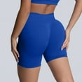 thumbnail image 2 of Pantalones cortos sin costuras para mujer - Pantalones cortos de yoga de cintura alta - Nailon/spandex, XS-XL - Elásticos en 4 direcciones, realzan las caderas, 2 of 5