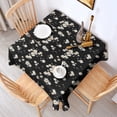 thumbnail image 2 of Daisy Flower Pattern Square Tablecloth,Waterproof Square Table Cover,Wipeable Spillproof Washable Table Cover for Home Kitchen Party Decor 52"x52"(132x132cm), 2 of 6