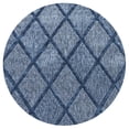 thumbnail image 6 of JONATHAN Y IBIZA 5' Round Area Rug, Salines Diamond Trellis - Navy, IBZ101B-5R, 6 of 8