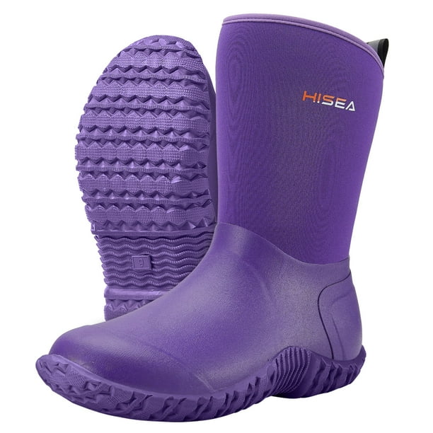 HISEA Women's Rubber Garden Boots Waterproof Insulated Yard Gardening