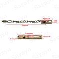 thumbnail image 2 of Cadena de seguridad para puerta, limitador de puerta estrecho, cerradura antirrobo con resorte y tornillos para puerta interior de casa, acabado en bronce antiguo de acero inoxidable,, 2 of 5