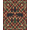 Red Green Tan, Pattern 18, variant on Design&I 8'x10' Washable Area Rug Wildlife Motif Forest Southwestern Border Cabin Farmhouse Pinecone Playful for Living Room, Family Extra Large Skid-Resistant Low Profile