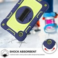 thumbnail image 4 of Case for Samsung Tab S6 Lite 10.4" (2020) ,Heavy Duty Rugged Shockproof Anti-fall Protective Case Cover with Rotating Kickstand, Carrying Shoulder Strap, Handle Hand Strap,A, 4 of 9