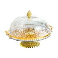 thumbnail image 3 of yotijay Cake Display Stand with Dome Cover Footed Cake Plate for Candy Donut Cookies B, 3 of 9