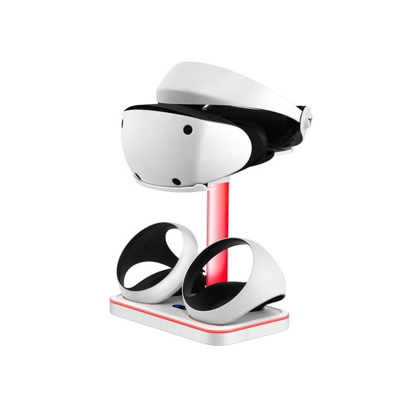 El soporte de carga para mandos PS VR2 es adecuado para el soporte de almacenamiento de PlayStation VR2 - Efecto de luz RGB