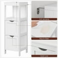 thumbnail image 3 of Mueble de piso de baño VASAGLE multifuncional blanco UBBC42WT, 3 of 3