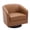Leather|Brown, variant on DREAMSIDEA PU Leather Swivel Barrel Club Chair, Modern Accent Chairs Set of 2 Upholstered Round Armchair for Living Room, Office, Bedroom -Coffee