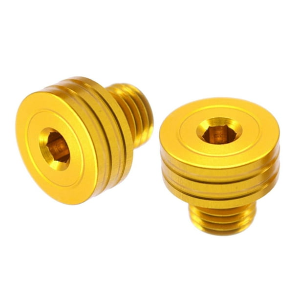 Aluminio 10 mm M10 en el sentido de las agujas del reloj + en el a las agujas del reloj Espejo retrovisor Tornillos para orificios para amarillo kusrkot Tornillos del agujero del espejo retrovisor