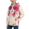 Balery Ace Of Diamonds Lady Pattern Boys Hoodie, Youth Pullover Hooded
