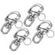 thumbnail image 1 of Uxcell 4PCS 70 mm Gancho de Ojo Giratorio de Acero Inoxidable 316 500KG Aparejo de Navegación/Camping/Marino, 1 of 7