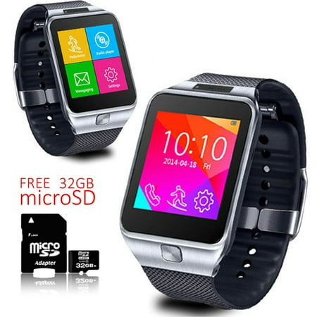 Indigi® Android Watch OS Smart Watch Phone GSM 3G+WiFi GPS Google Play + Free 32gb SD | Walmart