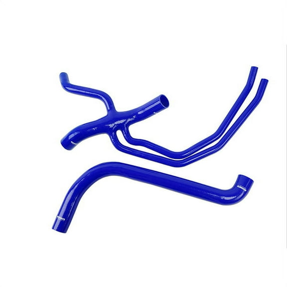 Mishimoto MMHOSE-LTN-2WDBL Silicone Radiator Hose Kit Compatible With Ford F-150 Lightning 1999-2004 Blue