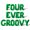 Green, variant on Letter Balloons - FOUR EVER GROOVY 16" Inch Alphabet Letters Foil Mylar Balloon 4th Birthday Party Banner (Gold)