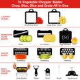 thumbnail image 2 of Professional Compact Vegetable Chopper, Veggie Chopper, Chopper Vegetable Cutter, Veggie Chopper with Container, Mandoline Slicer Dicer 9 Inserts, 2 of 7