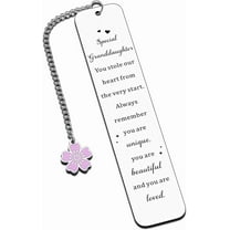 Granddaughter Gifts from Grandma, Easter Gifts for Teen Girls Inspirational Gifts for Women Bookmark, Long Distance Relationship Gifts Birthday Gifts for Granddaughter Graduation, Wedding