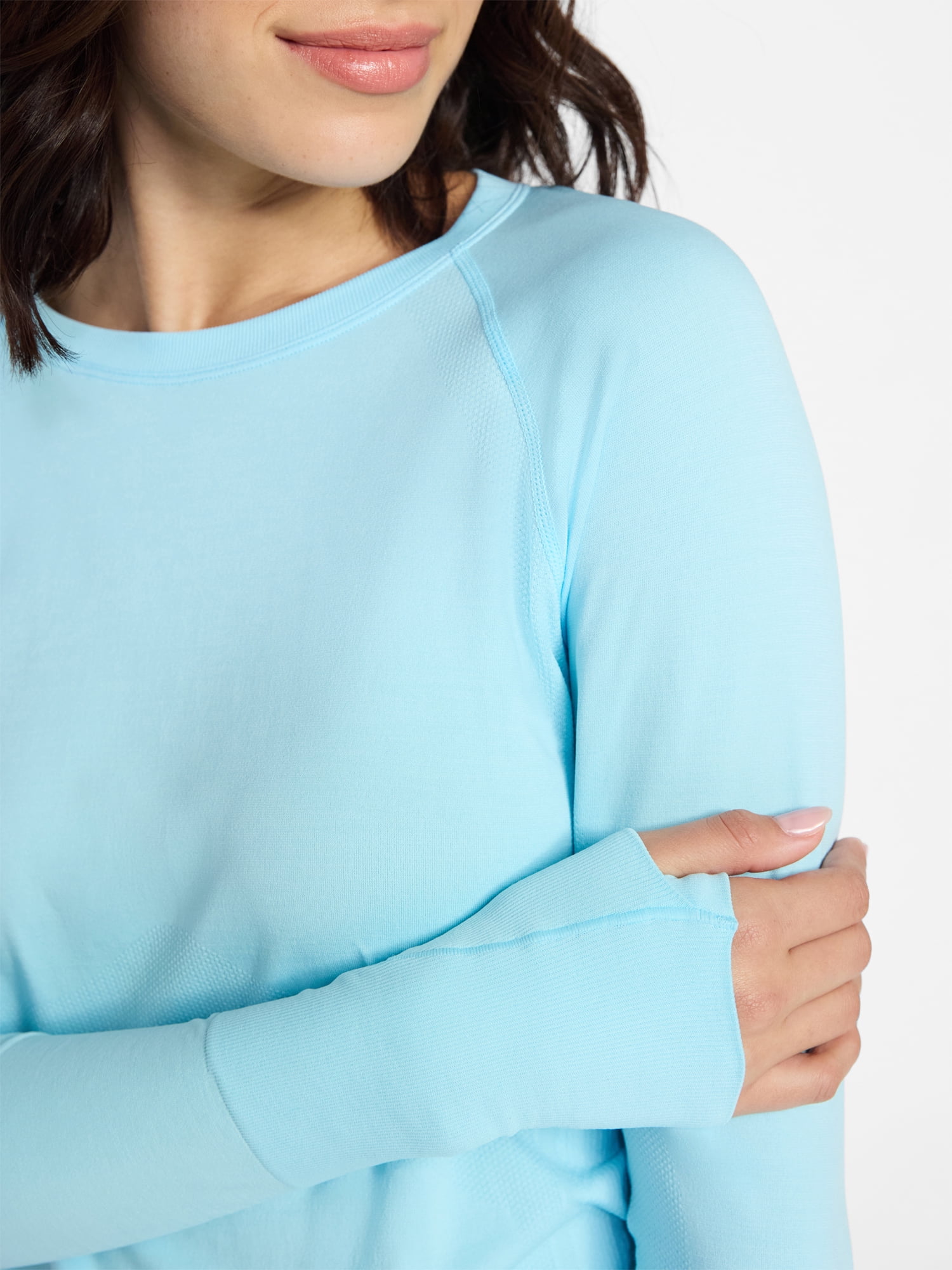 Avia Women's Seamless Tee with Long Sleeves, Sizes XS-XXXL