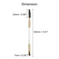 thumbnail image 2 of Unique Bargains 1pcs Soft Double Sided Eyebrow Brush Angled Eye Brow Brush Eyelash Extension Brush Gold Tone White, 2 of 6