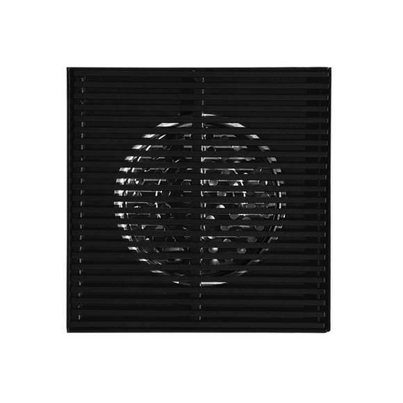 Coladera LUX SANY 15 CM ANTI-INSECTOS 4 PULGADAS NEGRO MATE ACERO inoxidable