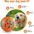 thumbnail image 3 of Interactive Dog Ball, Dog Toys for Boredom and Stimulating, Dog Toys for Aggressive Chewers, Safer for Dog's Mouths, for Large Medium Small Puppy, Tra, 3 of 4