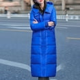 thumbnail image 4 of Patlollav Womens Down Jacket Loose Hooded Knee-Length Extended Thickened Cotton Coat, 4 of 6