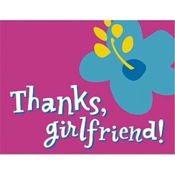 Flip Flop Fun Pink Summer Luau Beach Birthday Theme Party Thank You Notes Cards