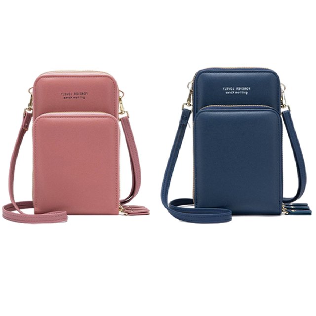 2x Touch Pantalla Teléfono Monedero Monedero Monedero 3 Bolsa de Cremallera para La Mayoría de Los Teléfonos Dusty Sunnimix Monedero de telefonía de pantalla táctil