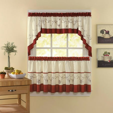 Chf You Grace Kitchen Curtains Set Of 2 Walmart Com