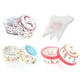 thumbnail image 1 of Christmas Baking Cups Set Printed Nonstick Holiday Cupcake Liners Pastry Bags, 1 of 10