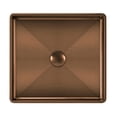 thumbnail image 2 of Whitehaus Collection WHNPL1577-CO Noah Plus 10 Gauge Frame & Squared Semi-Recessed Basin Set - Copper, 2 of 2