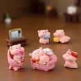 thumbnail image 5 of 12 Pcs Miniature Pigs Figurines Cute Pink Pig Family Toys Figures DIY Crafts for Fairy Garden Decoration, 5 of 7