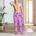 thumbnail image 2 of Mens Pajama Pants, Corgi In Sushi Roll Soft Sleep & Lounge Pants for Men, Cuteness Casual PJ Bottoms Pants with Pockets, 2 of 7