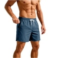 thumbnail image 3 of Yievot Athletic Shorts for Men Drawstring Elastic Waist Gym Sport Running Shorts with Zipper Pockets, 3 of 9