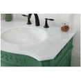 thumbnail image 5 of Elegant Kitchen and Bath 72 inch Double Bathroom vanity in Teak with ivory white engineered marble, 5 of 7