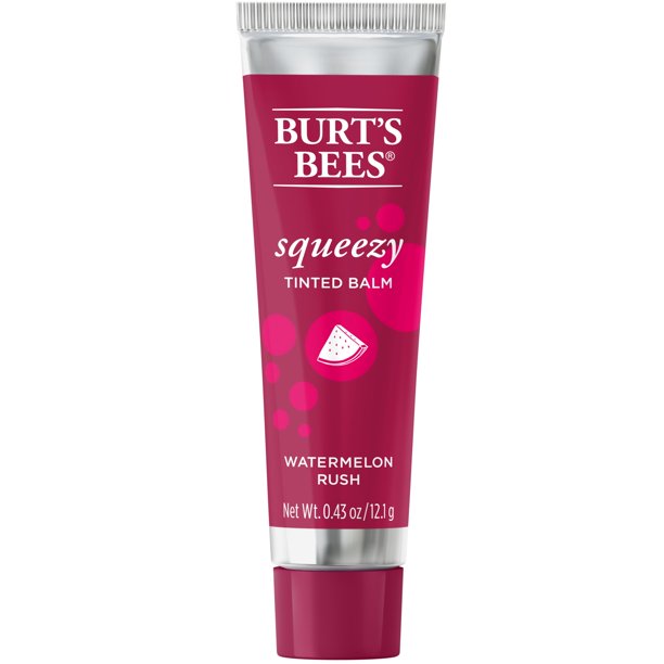 Burt's Bees 100 Natural Origin Squeezy Tinted Lip Balm, Watermelon