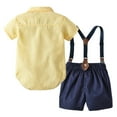 thumbnail image 2 of Vedolay Short Sets For Boy Boys 2Pcs Summer Outfits Short Sleeve T-Shirt Tops Shorts Set for Summer,Brown 2-3 Years, 2 of 5