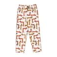 thumbnail image 4 of Xecao Dachshund Dog Women's Straight Lounge Pajama Pants: The Epitome of Relaxed Sleepwear, 4 of 9