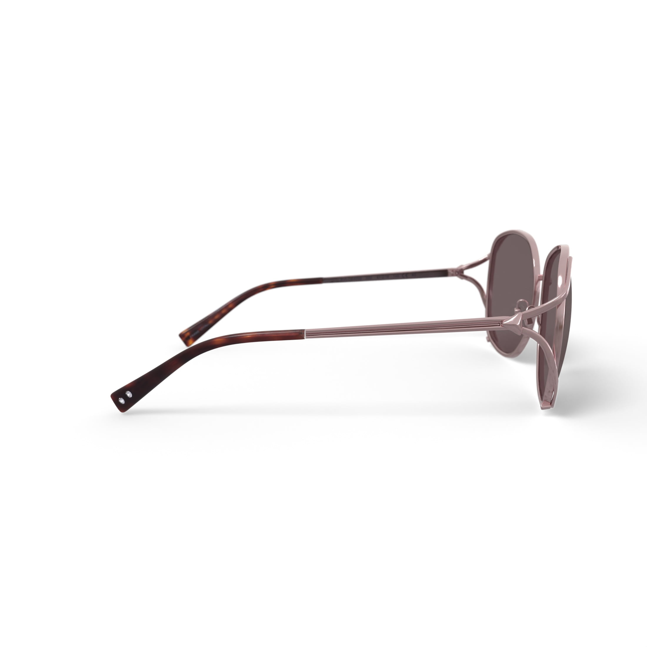 Reverb Women's Vented Square Prescription Fashion Sunglasses, RVLOS4000, Almond Brown, 61-16-140, with Case