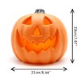 thumbnail image 2 of Lámpara De Calabaza Luminosa Simulada, Decoración De Halloween Con Diseño Científico, Apariencia Hermosa, Tamaño: 22 20 Cm, Plástico Naranja, Adecuada Para El Hogar, Centro, 2 of 8