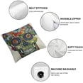 thumbnail image 4 of BANET Throw Pillow Cushion Cover, Celebration Skull with Style Details, Decorative Square Accent Pillow Case 24x24in, 4 of 5