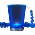 thumbnail image 2 of Vaso de Shot con Luz LED Azul parpadeante blinkee en Collar de Cuentas, 2 of 4