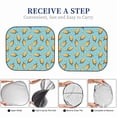 thumbnail image 6 of Haiem Lemon Ice Cream Car Windshield Sun Shade (2 Pieces) Foldable Windshield Sun Shade Car Accessories for Truck SUV Pickup-, 6 of 7