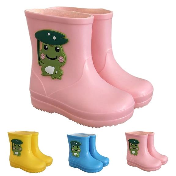 Miaoju Toddler Kids Waterproof Light Up Rain Boots Patterns and Boots for Boys Girls