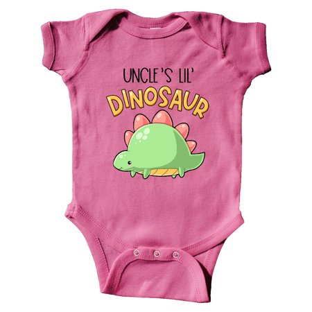 

Inktastic Uncle s Lil Dinosaur with Cute Stegosaurus Gift Baby Boy or Baby Girl Bodysuit