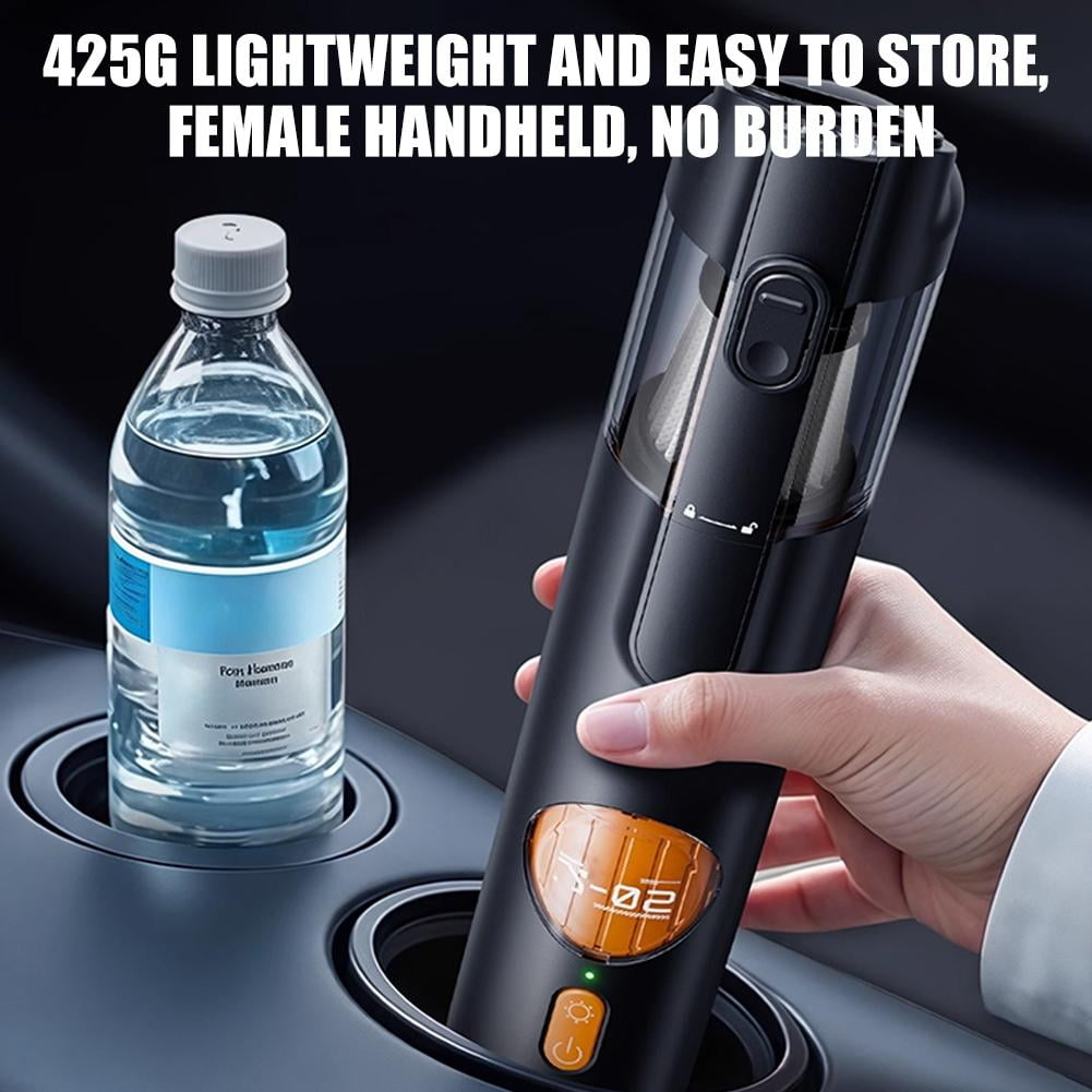 5-in-1 Smart Handheld Vacuum Cleaner, Cordless Mini Vacuum with 15kPa Strong Suction, Rechargeable Type-C Portable Vacuums Dust Cleaner for Home, Car, Sofa, Inflatable Pump Function